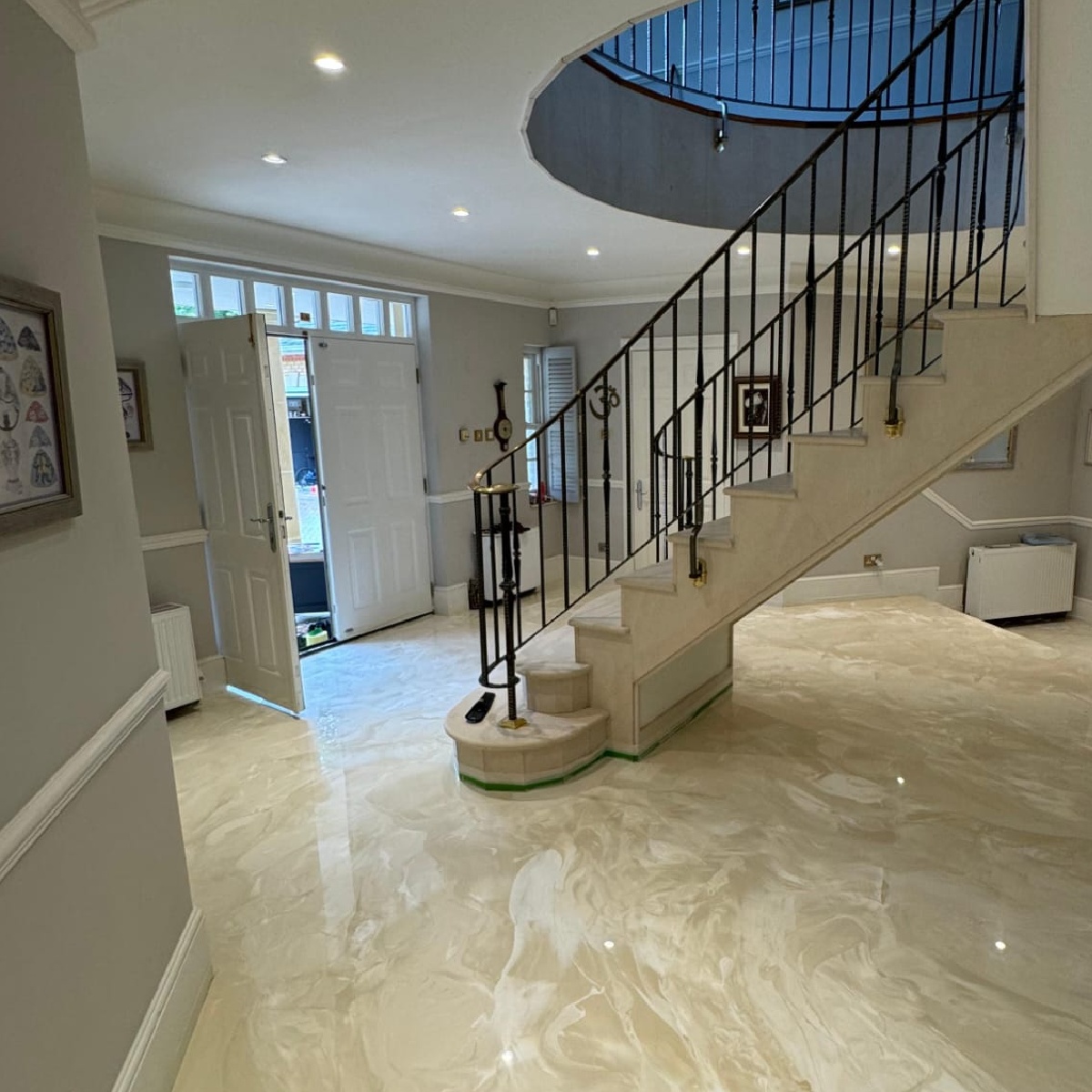 Indoor resin flooring project