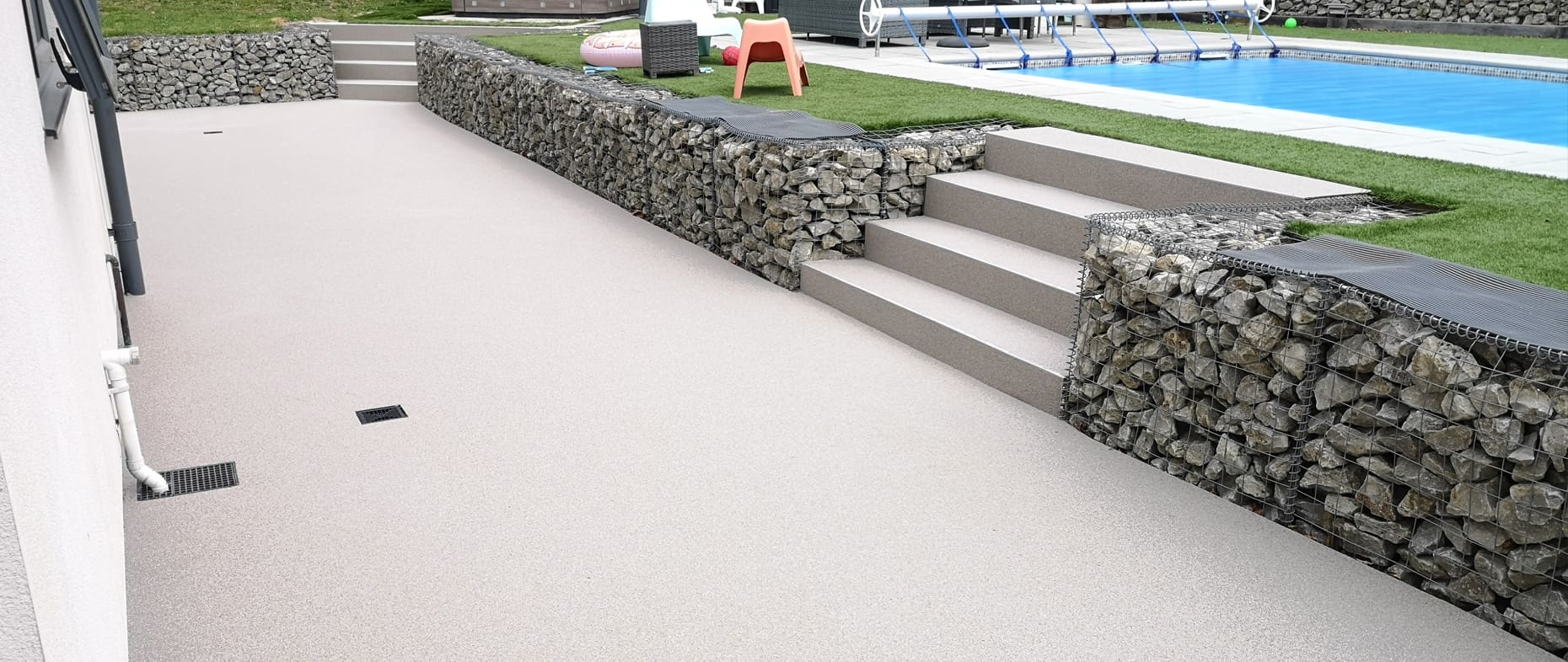 Resin courtyard project