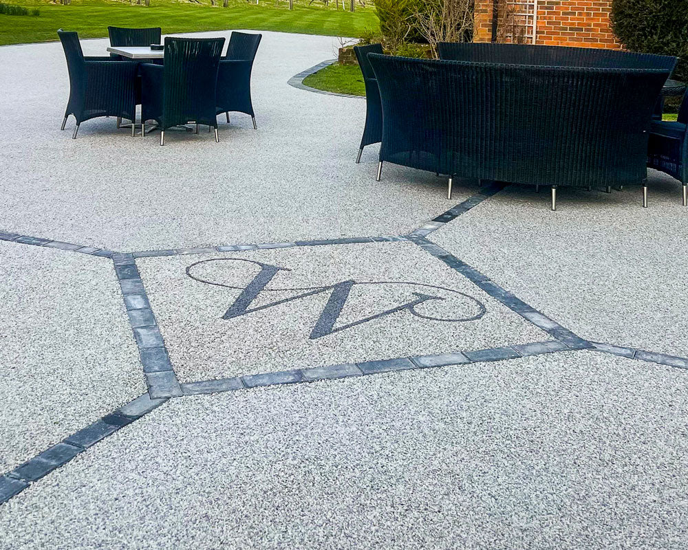 Resin bound design patterns and textures